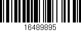 Código de barras (EAN, GTIN, SKU, ISBN): '16489895'