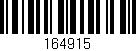 Código de barras (EAN, GTIN, SKU, ISBN): '164915'