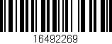 Código de barras (EAN, GTIN, SKU, ISBN): '16492269'
