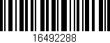 Código de barras (EAN, GTIN, SKU, ISBN): '16492288'