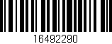 Código de barras (EAN, GTIN, SKU, ISBN): '16492290'