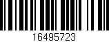Código de barras (EAN, GTIN, SKU, ISBN): '16495723'