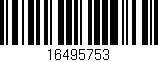 Código de barras (EAN, GTIN, SKU, ISBN): '16495753'