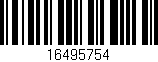 Código de barras (EAN, GTIN, SKU, ISBN): '16495754'