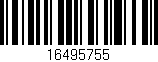 Código de barras (EAN, GTIN, SKU, ISBN): '16495755'