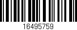 Código de barras (EAN, GTIN, SKU, ISBN): '16495759'