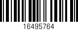 Código de barras (EAN, GTIN, SKU, ISBN): '16495764'
