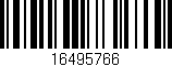 Código de barras (EAN, GTIN, SKU, ISBN): '16495766'