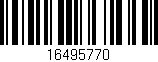 Código de barras (EAN, GTIN, SKU, ISBN): '16495770'