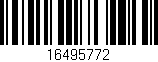 Código de barras (EAN, GTIN, SKU, ISBN): '16495772'