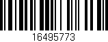 Código de barras (EAN, GTIN, SKU, ISBN): '16495773'