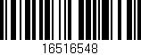 Código de barras (EAN, GTIN, SKU, ISBN): '16516548'