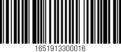 Código de barras (EAN, GTIN, SKU, ISBN): '1651913300016'