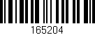 Código de barras (EAN, GTIN, SKU, ISBN): '165204'