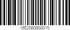 Código de barras (EAN, GTIN, SKU, ISBN): '1652060800015'