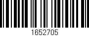 Código de barras (EAN, GTIN, SKU, ISBN): '1652705'
