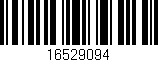 Código de barras (EAN, GTIN, SKU, ISBN): '16529094'