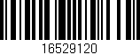 Código de barras (EAN, GTIN, SKU, ISBN): '16529120'