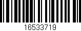 Código de barras (EAN, GTIN, SKU, ISBN): '16533719'