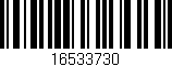 Código de barras (EAN, GTIN, SKU, ISBN): '16533730'