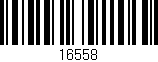 Código de barras (EAN, GTIN, SKU, ISBN): '16558'