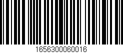 Código de barras (EAN, GTIN, SKU, ISBN): '1656300060016'