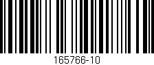 Código de barras (EAN, GTIN, SKU, ISBN): '165766-10'