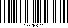 Código de barras (EAN, GTIN, SKU, ISBN): '165766-11'