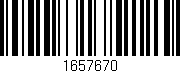Código de barras (EAN, GTIN, SKU, ISBN): '1657670'