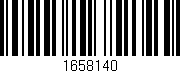 Código de barras (EAN, GTIN, SKU, ISBN): '1658140'