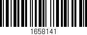 Código de barras (EAN, GTIN, SKU, ISBN): '1658141'