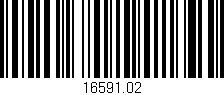 Código de barras (EAN, GTIN, SKU, ISBN): '16591.02'