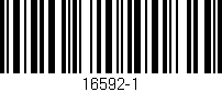 Código de barras (EAN, GTIN, SKU, ISBN): '16592-1'