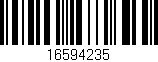 Código de barras (EAN, GTIN, SKU, ISBN): '16594235'