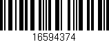 Código de barras (EAN, GTIN, SKU, ISBN): '16594374'