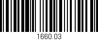 Código de barras (EAN, GTIN, SKU, ISBN): '1660.03'