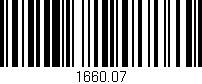 Código de barras (EAN, GTIN, SKU, ISBN): '1660.07'