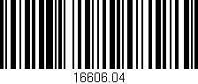 Código de barras (EAN, GTIN, SKU, ISBN): '16606.04'
