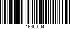 Código de barras (EAN, GTIN, SKU, ISBN): '16609.04'