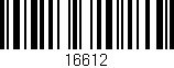 Código de barras (EAN, GTIN, SKU, ISBN): '16612'