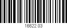 Código de barras (EAN, GTIN, SKU, ISBN): '16622.03'
