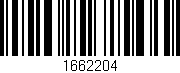 Código de barras (EAN, GTIN, SKU, ISBN): '1662204'