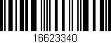 Código de barras (EAN, GTIN, SKU, ISBN): '16623340'