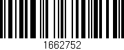 Código de barras (EAN, GTIN, SKU, ISBN): '1662752'