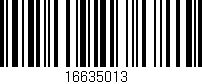 Código de barras (EAN, GTIN, SKU, ISBN): '16635013/'