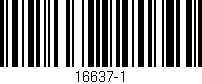 Código de barras (EAN, GTIN, SKU, ISBN): '16637-1'