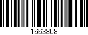 Código de barras (EAN, GTIN, SKU, ISBN): '1663808'