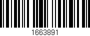 Código de barras (EAN, GTIN, SKU, ISBN): '1663891'