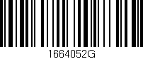 Código de barras (EAN, GTIN, SKU, ISBN): '1664052G'