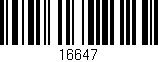 Código de barras (EAN, GTIN, SKU, ISBN): '16647'